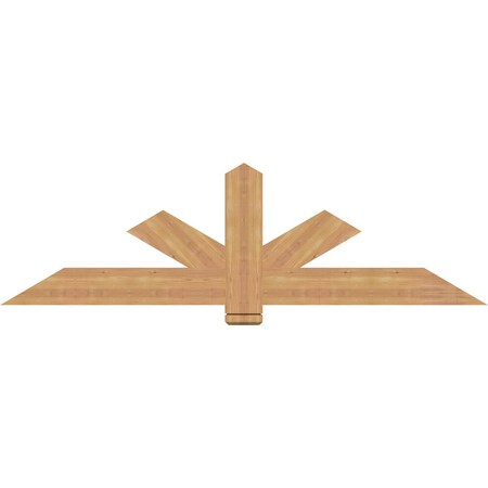 Ekena Millwork Kennewick Timber Gable Bracket, Western Red Cedar, 72"W x 21"H x 1 1/2"D x 5 1/2"F, 7/12 Pitch GBW072X21X0206KEN00SWR